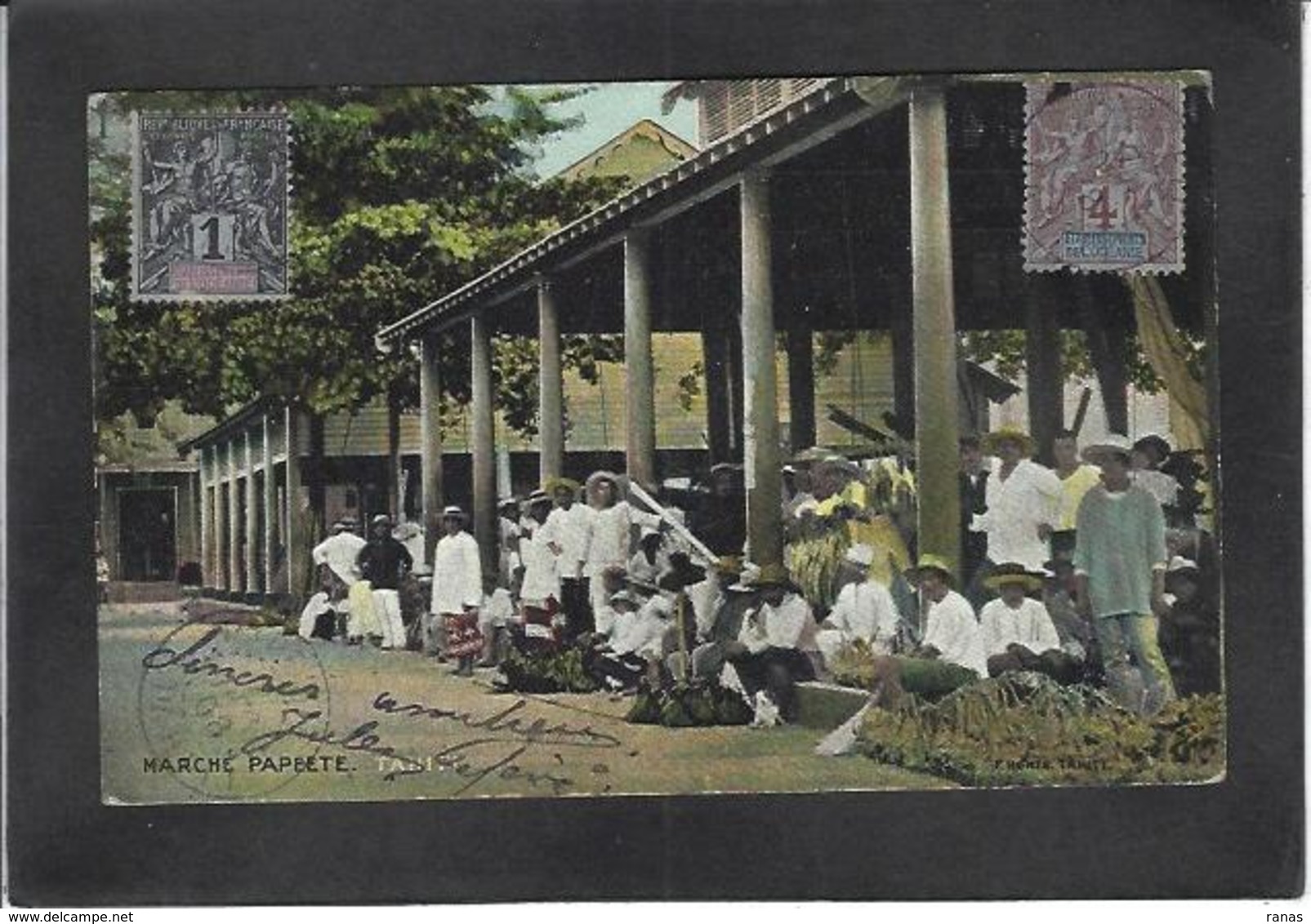 CPA Tahiti Océanie Polynésie Française  Circulé Marché Market - Tahiti