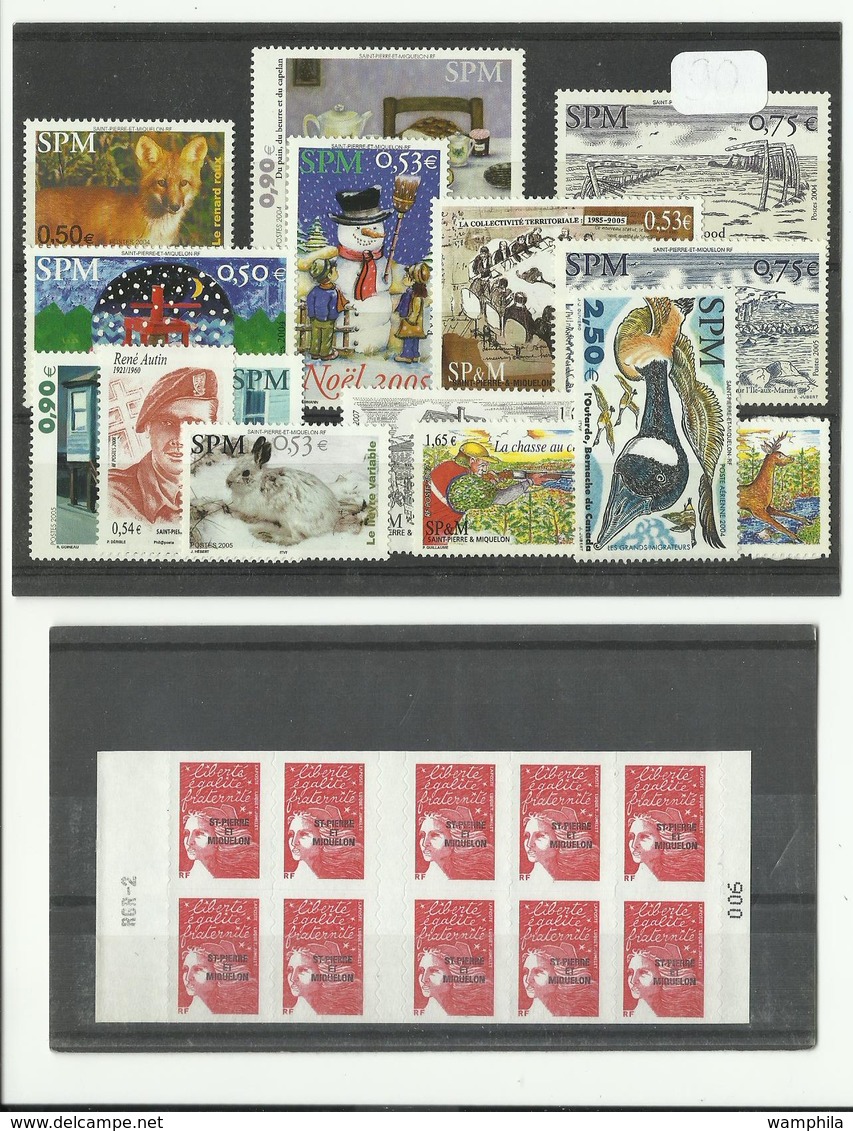 SPM Lot De Timbres ** MNH Faciale Environ 28€50 - Unused Stamps