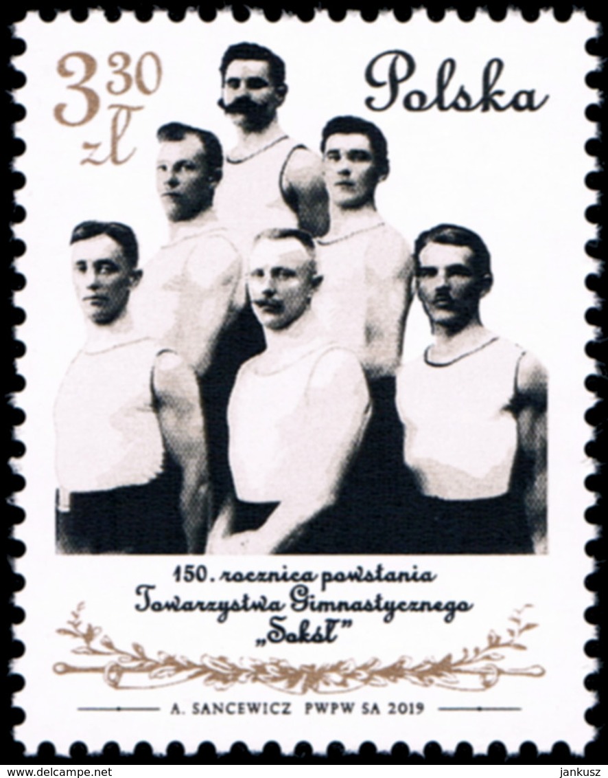 Poland 2019 Fi 4953 Mi 5103 150th Anniversary Of The Establishment Of The Sokół Gymnastic Society - Nuevos