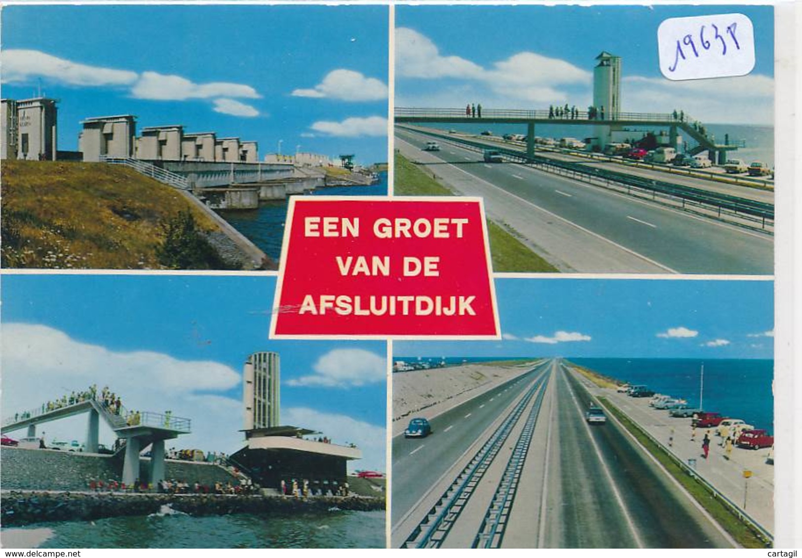 CPM Gf -19638-Pays Bas - Een Groet Van De  Afsluitdijk -Envoi Gratuit - Den Oever (& Afsluitdijk)