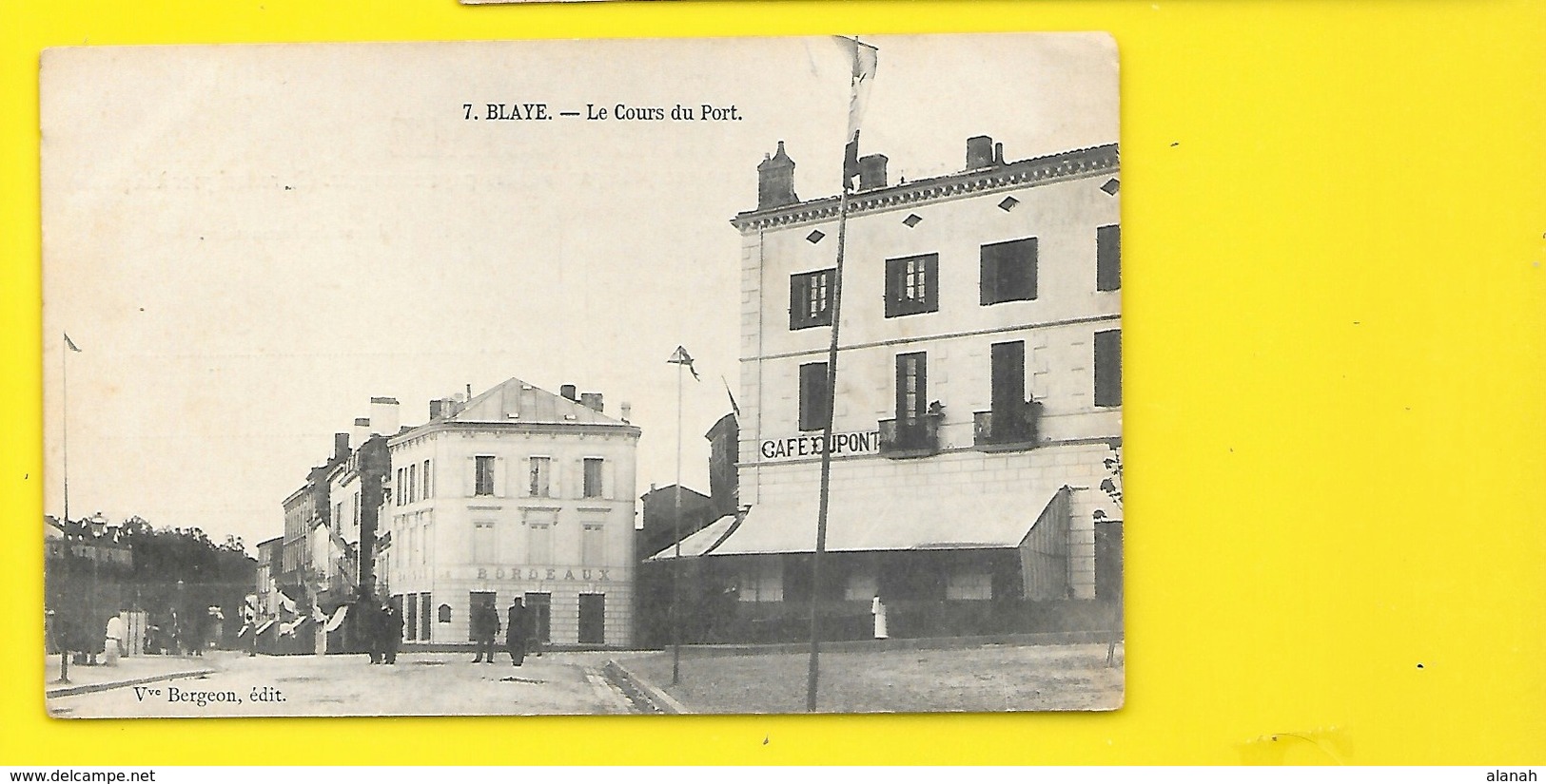 BLAYE Rare? Café Dupont Cours Du Port (Bergeon) Gironde (33) - Blaye