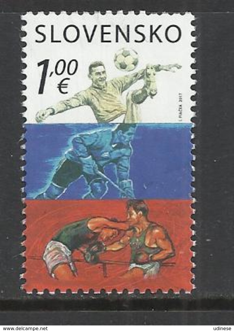 SLOVAKIA 2017 - SPORTSMEN - OBLITERE USED GESTEMPELT USADO - Used Stamps