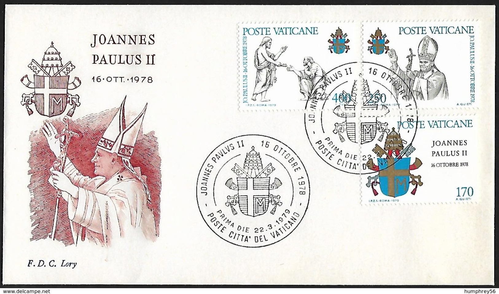 1979 - VATICANO - FDC + Y&T 666/668 [Jozef Wojtyla] + CITTA DEL VATICANO - FDC