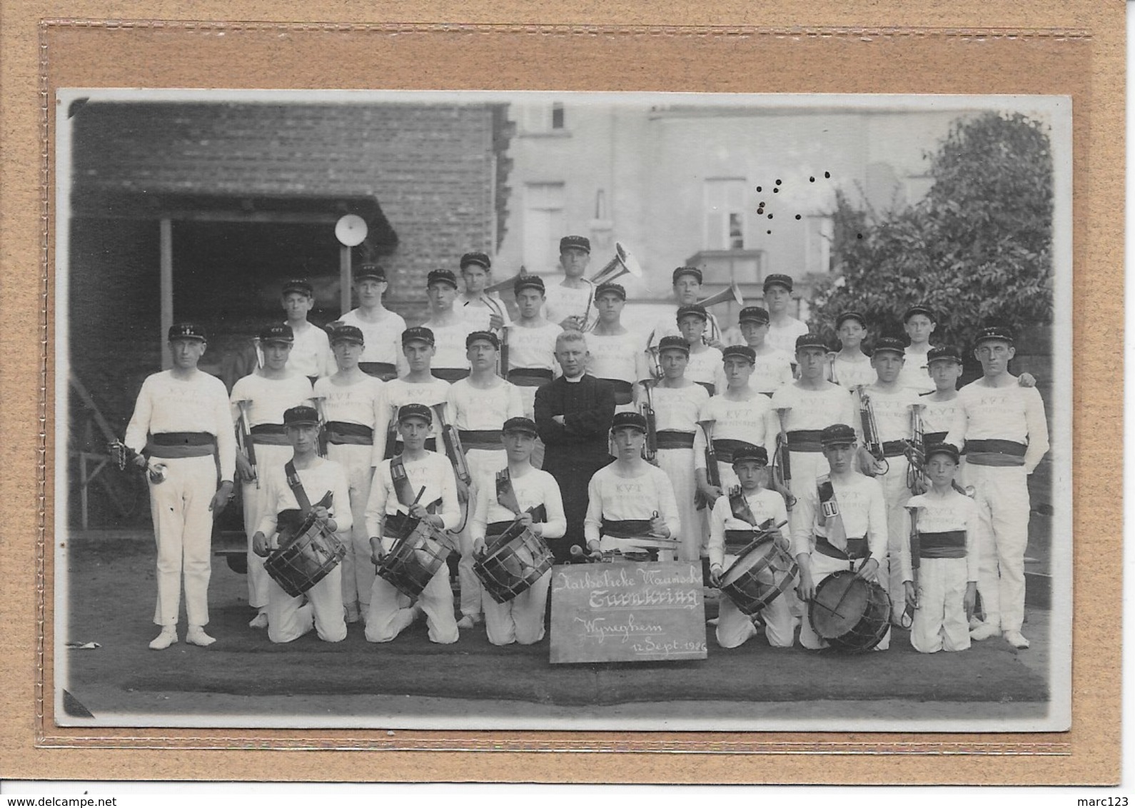 WIJNEGEM:  FOTOKAART -TURNKRING 1926-MET  VOLK - Wijnegem