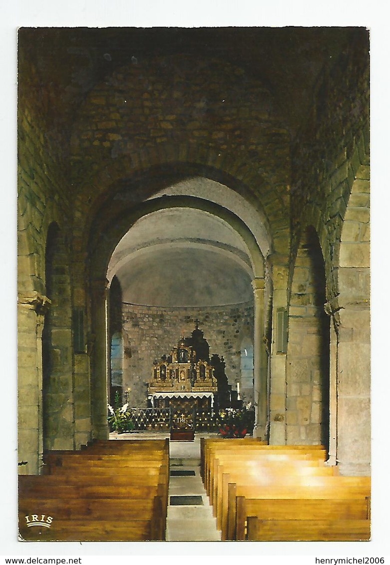 42  - Saint étienne L'église De St Victor Sur Loire Vue De La Nef Et L'abside Intérieur - Saint Etienne