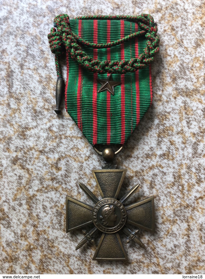 Croix De Guerre Avec Fourragère - 1914-18