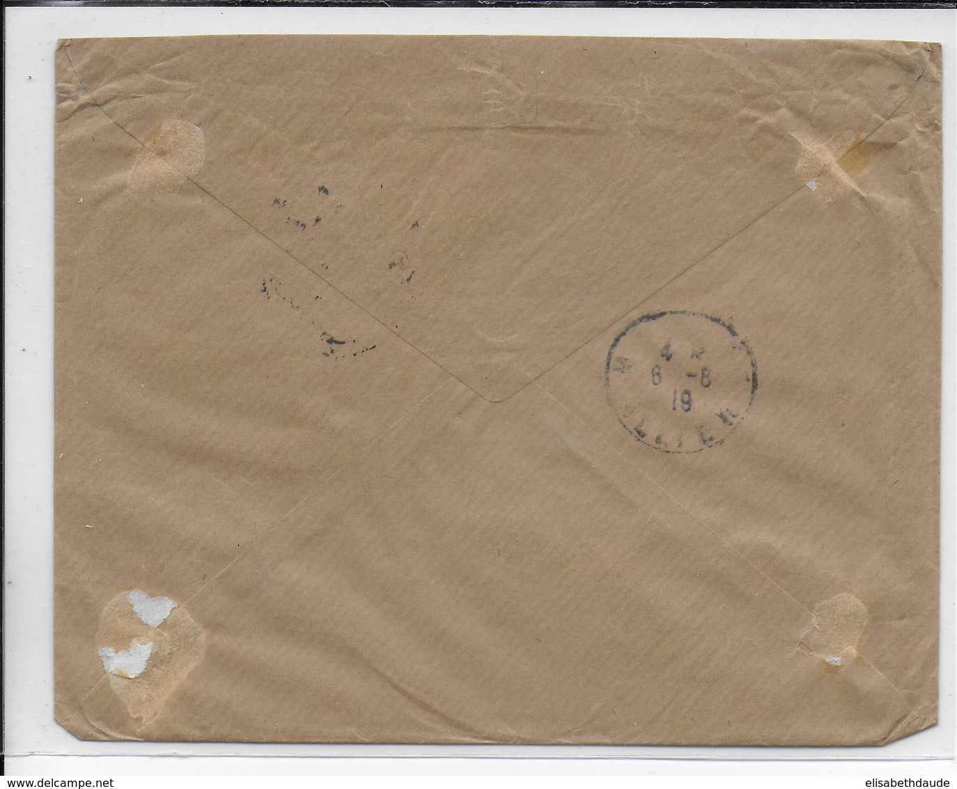 1919 - ARMEE HALLER - ENVELOPPE Du SP 309 "GQG De L'ARMEE POLONAISE ET ESCADRILLE 59" RARE => MOULINS - Guerre De 1914-18