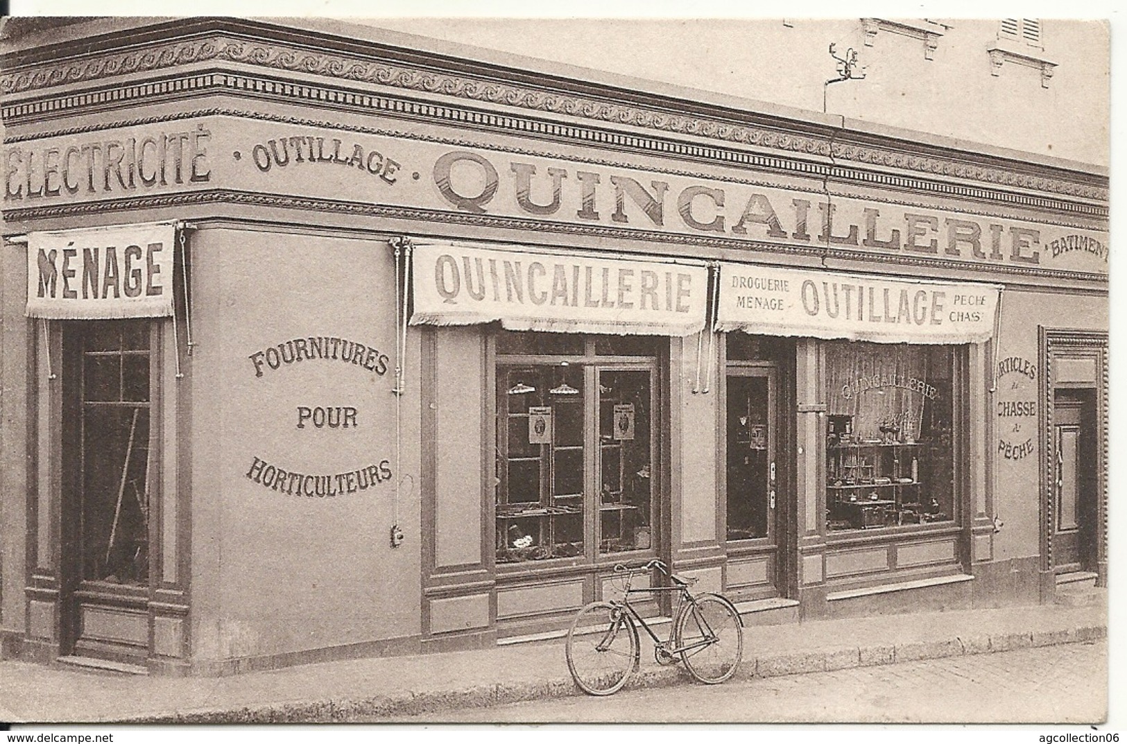 DEVANTURE QUINCAILLERIE P. LAURENT. PLACE GUYNEMER. CARTE PRIVEE - Antibes - Vieille Ville