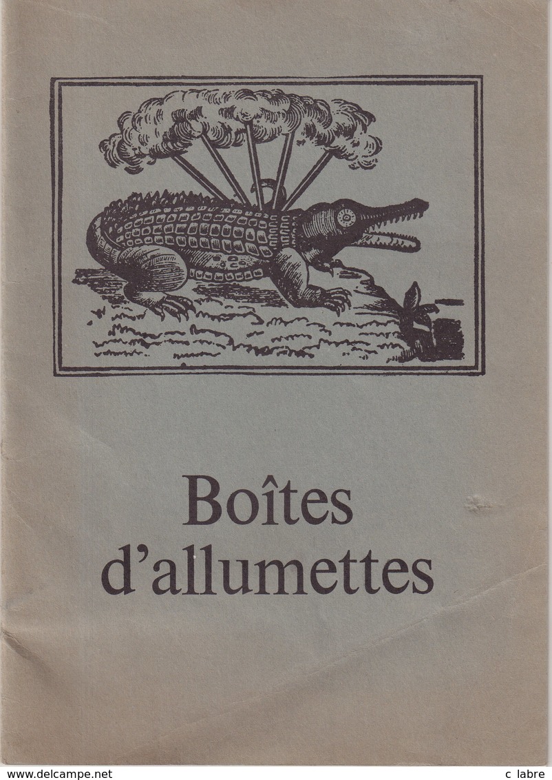 BOITE D'ALUMETTES : 24 PAGES . - Boeken