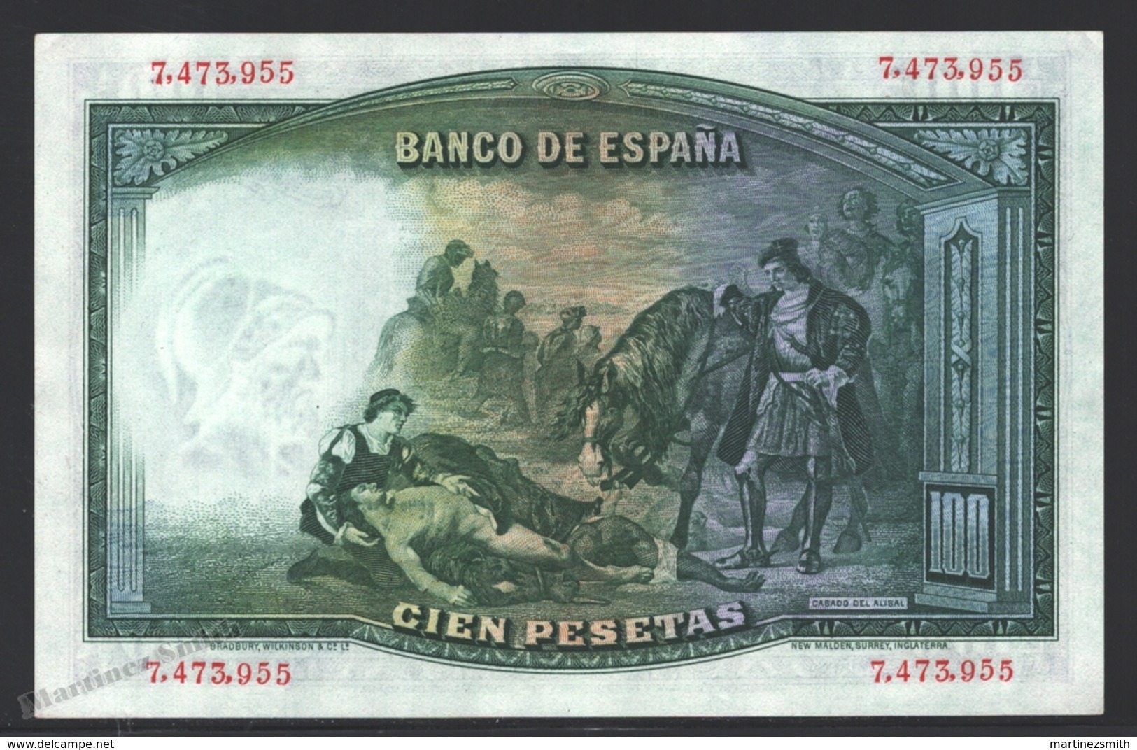 Banknote Spain -  100 Pesetas – April 1931 – Gonzalo Fernandez De Cordoba - Condition VF - Pick 83 - 100 Pesetas