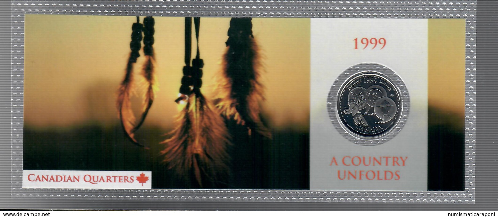 Canada 1999 1/4 $ A Country Unfolds - Canada