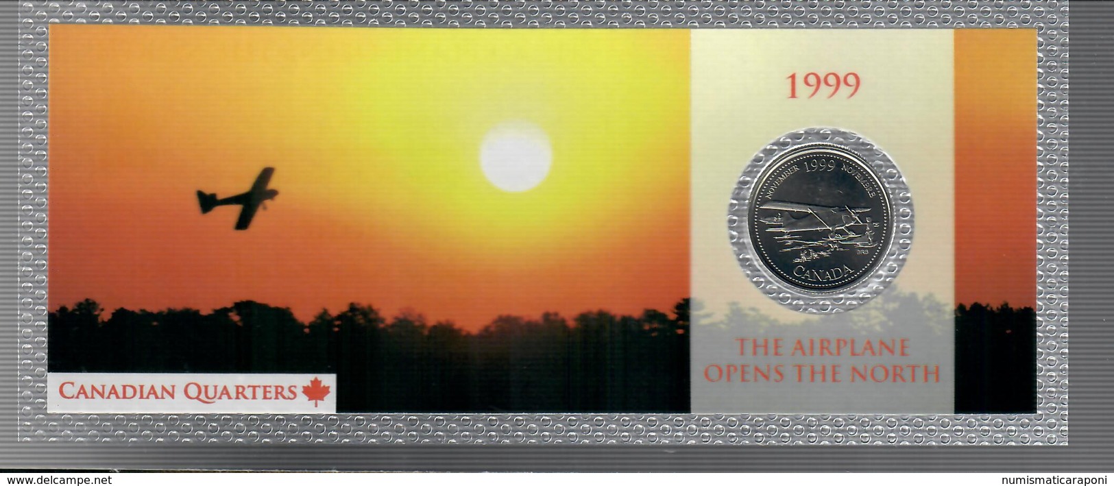 Canada 1999 1/4 $ The Airplane Opens The North - Canada