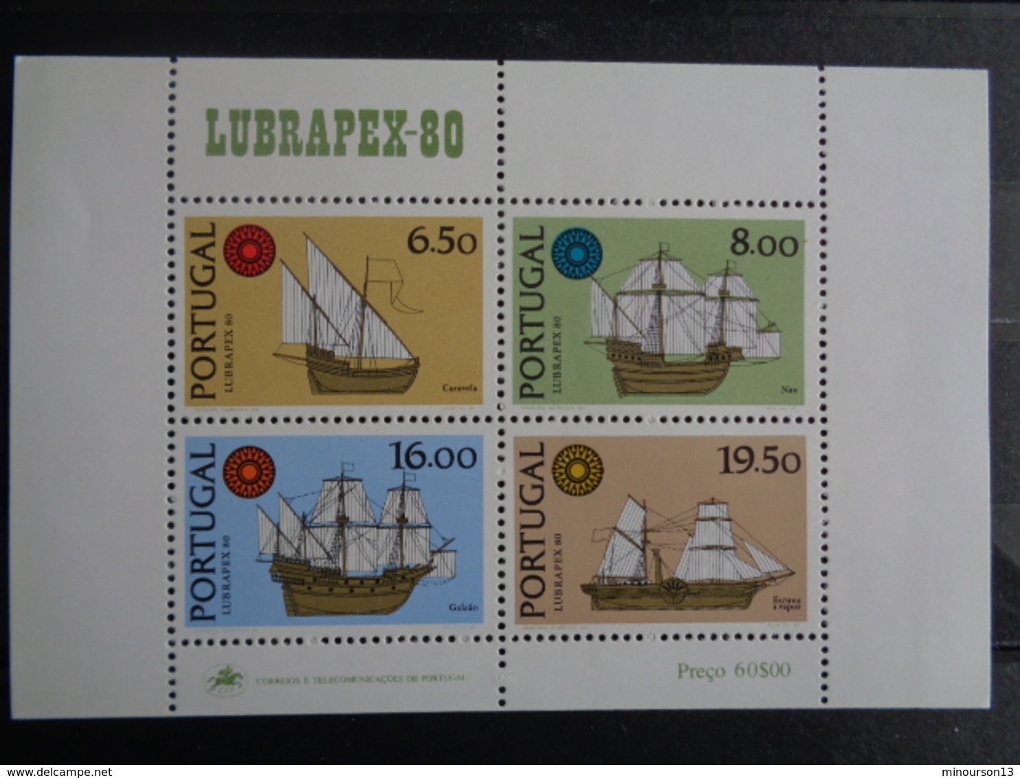 1980 BLOC Y&T N° 32 ** - LUBRAPEX 80 - EXPO PHILATELIQUE LUSITANO-BRESILIENNE - Blocks & Sheetlets