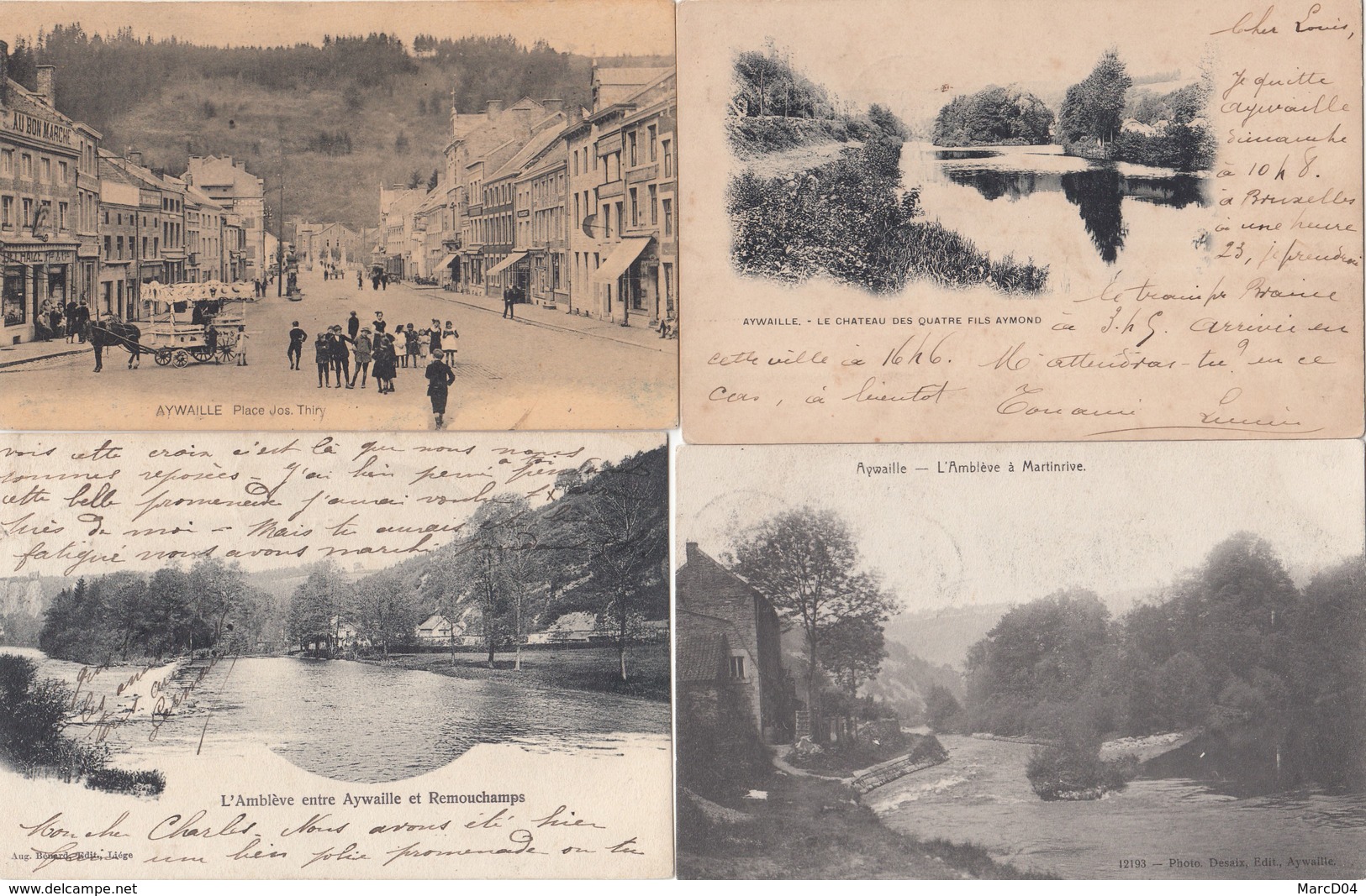 Aywaille:   Lot de 242 cartes postales de la commune d'Aywaille