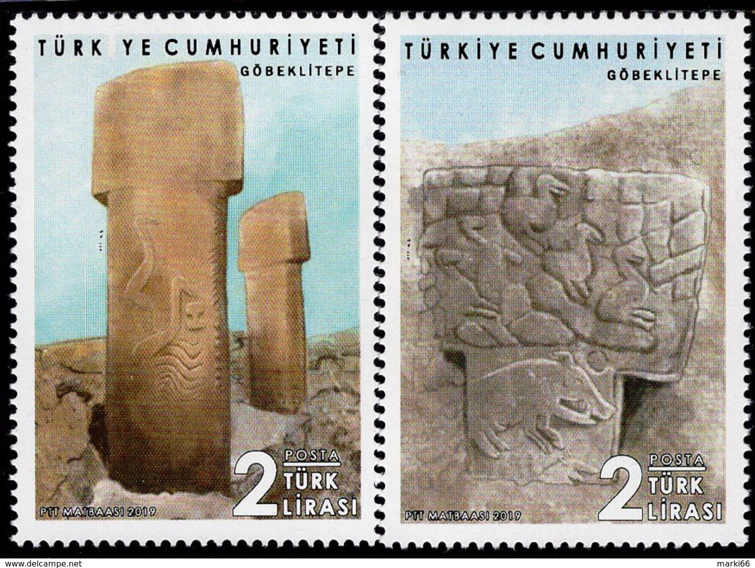 Turkey - 2019 - Göbekli Tepe - Potbelly Hill Archaeological Site - Mint Stamp Set - Nuovi