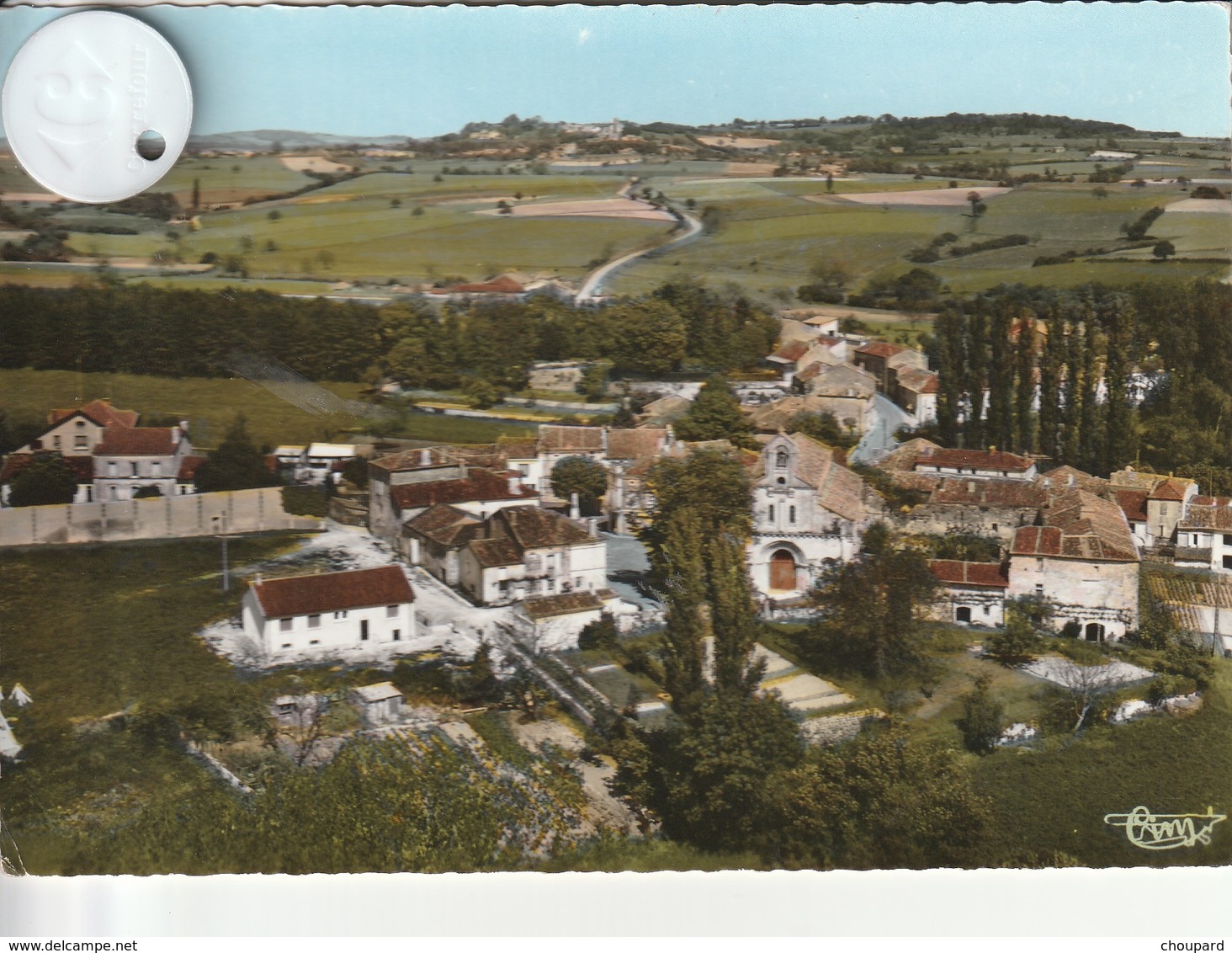 16 -Très Belle Carte Postale Semi Moderne Dentelée De RONSENAC   Vue Aérienne - Andere & Zonder Classificatie