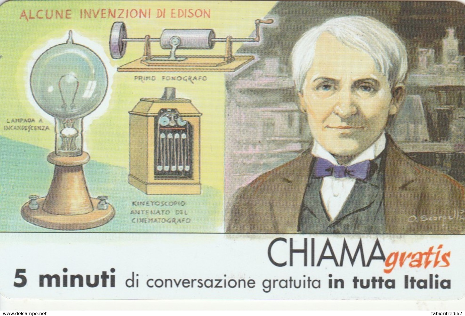 CHIAMAGRATIS SERIE PERSONAGGI- 99 EDISON - [2] Sim Cards, Prepaid & Refills