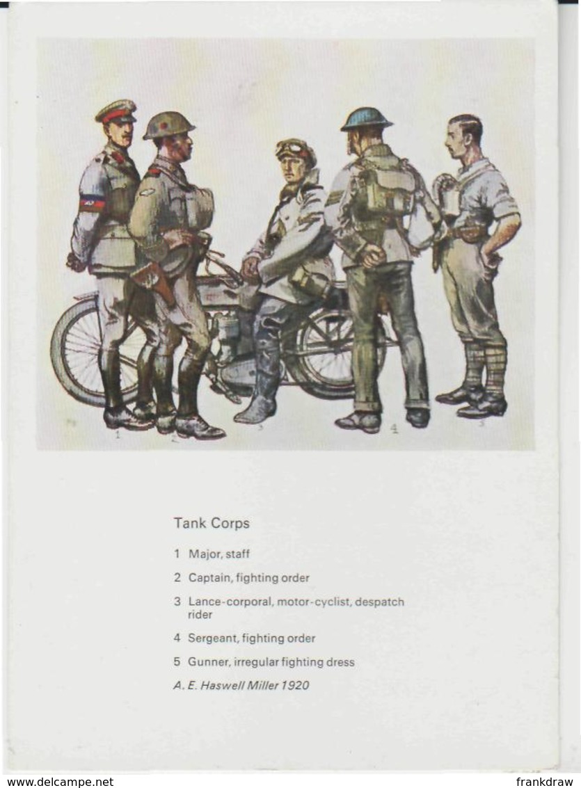 Postcard - British Uniforms, 1914 - 1918 Card No..11 - Unused Very Good - Sin Clasificación