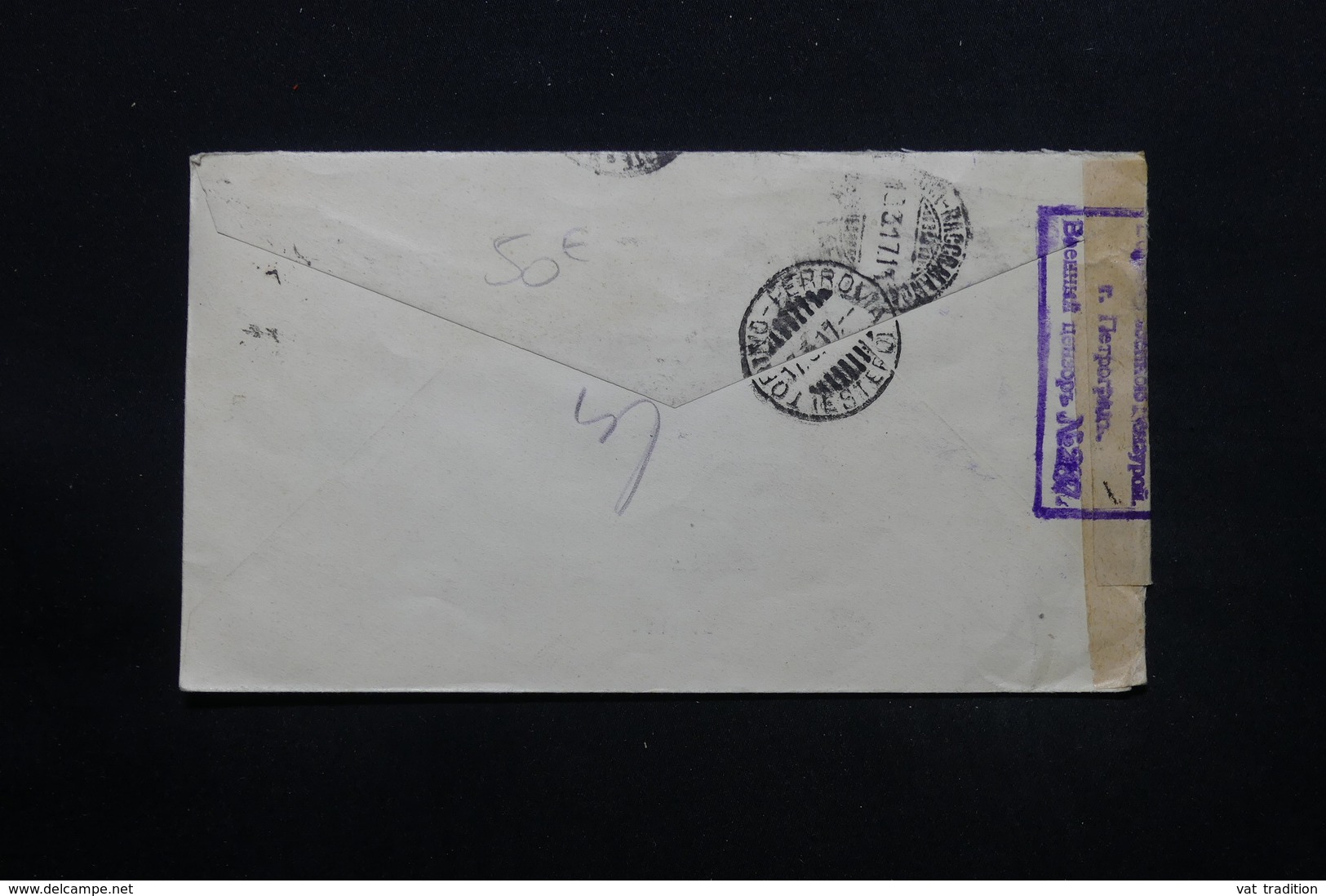 RUSSIE - Enveloppe En Recommandé De Pétrograd Pour L 'Italie En 1917 Avec Contrôle, Affranchissement Plaisant - L 28101 - Covers & Documents