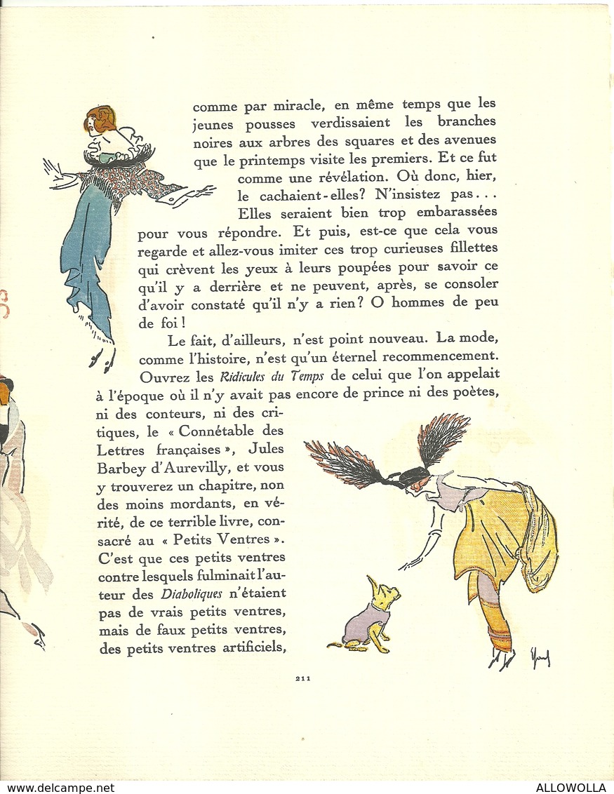 3419 "DA GAZETTE DU BON TON (PUBBL. DAL1912 AL1925)"LES CAPRICES DE LA LIGNE-LE GOUT AU THEATRE-DA PAG.209 A PAG.216-OR. - 1900 - 1949