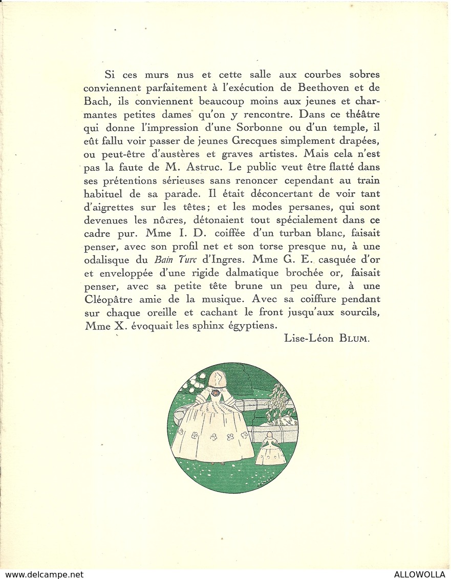 3419 "DA GAZETTE DU BON TON (PUBBL. DAL1912 AL1925)"LES CAPRICES DE LA LIGNE-LE GOUT AU THEATRE-DA PAG.209 A PAG.216-OR.