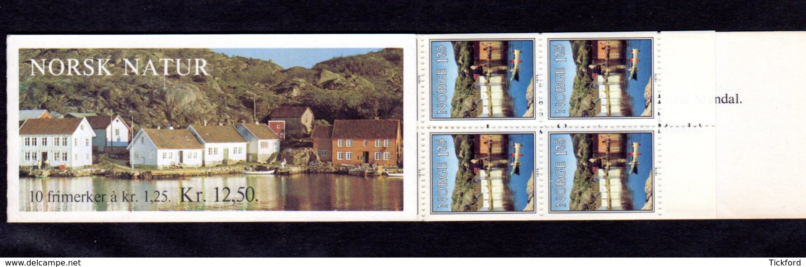 NORVEGE 1979 - CARNET Yvert C752 - Facit H52 - NEUF** MNH - Paysages Norvégiens (III) - Booklets