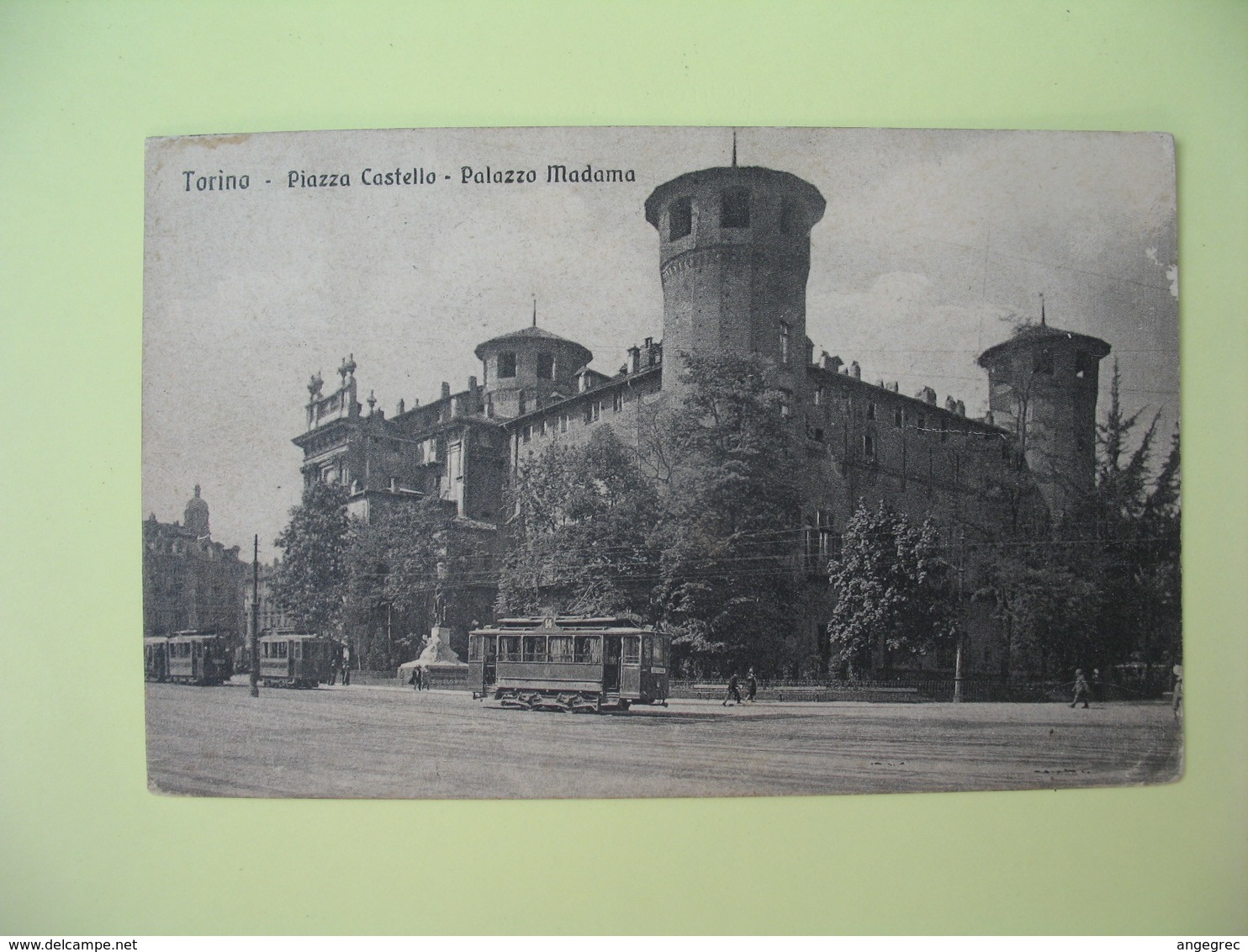 Carte  Torino - Piazza Castello - Palazzo Madama - Turin Place Du Château Palace Madama Et Son Tramway - Palazzo Madama