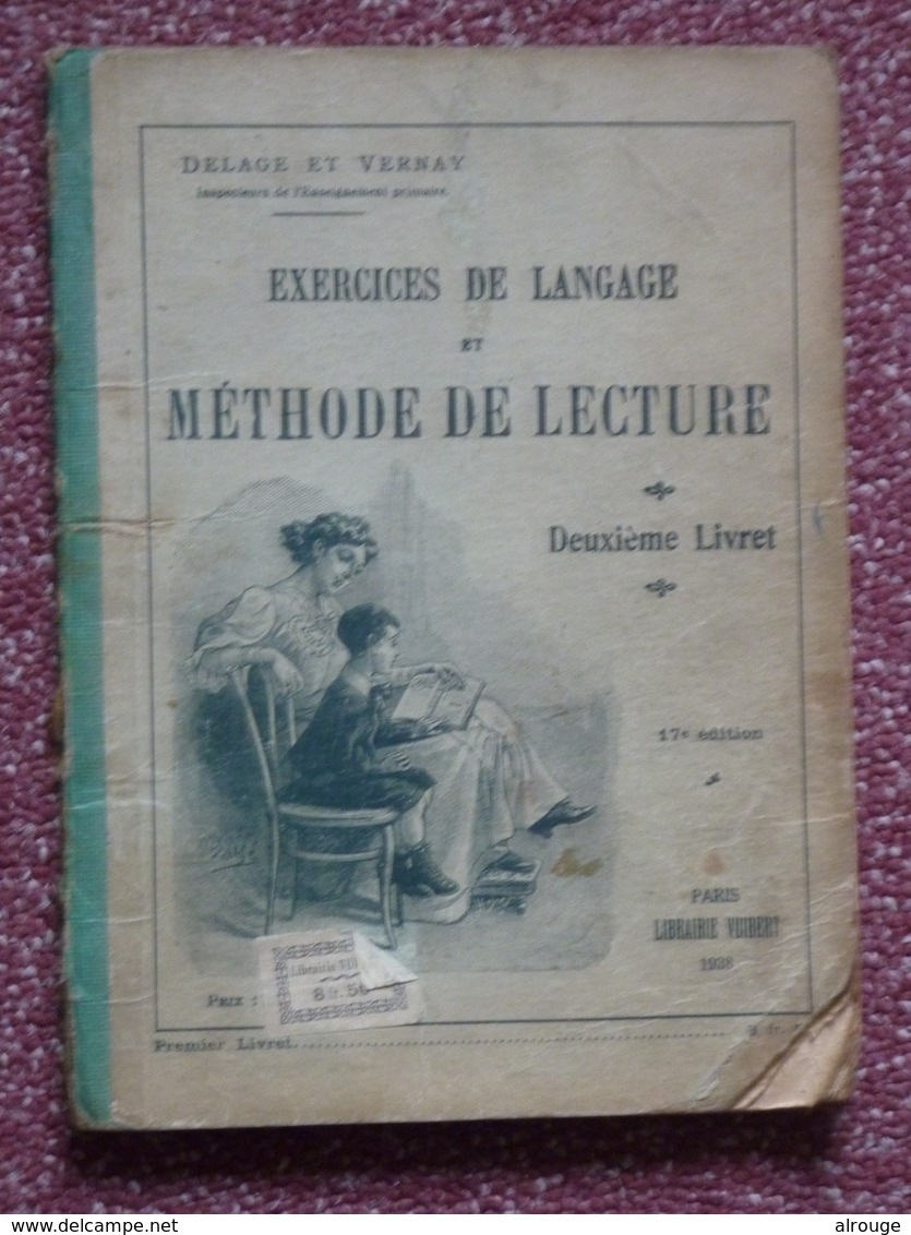 Exercices De Langage, Méthode De Lecture, Delage & Vernay, 1938, Illustré - 0-6 Years Old