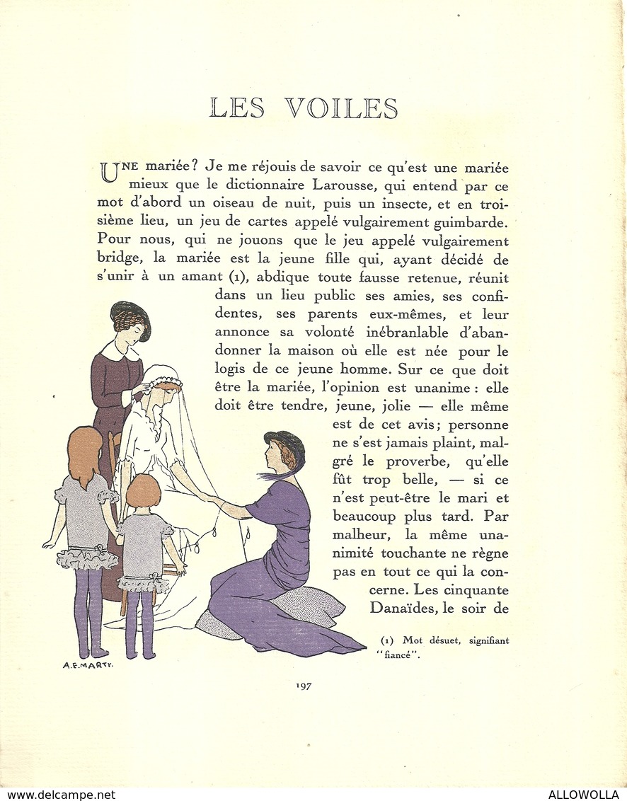 3423 "DA GAZETTE DU BON TON (PUBBL.1912/1925)"LES VOILES- PAG.197/PAG.200-ORIG. - 1900 - 1949