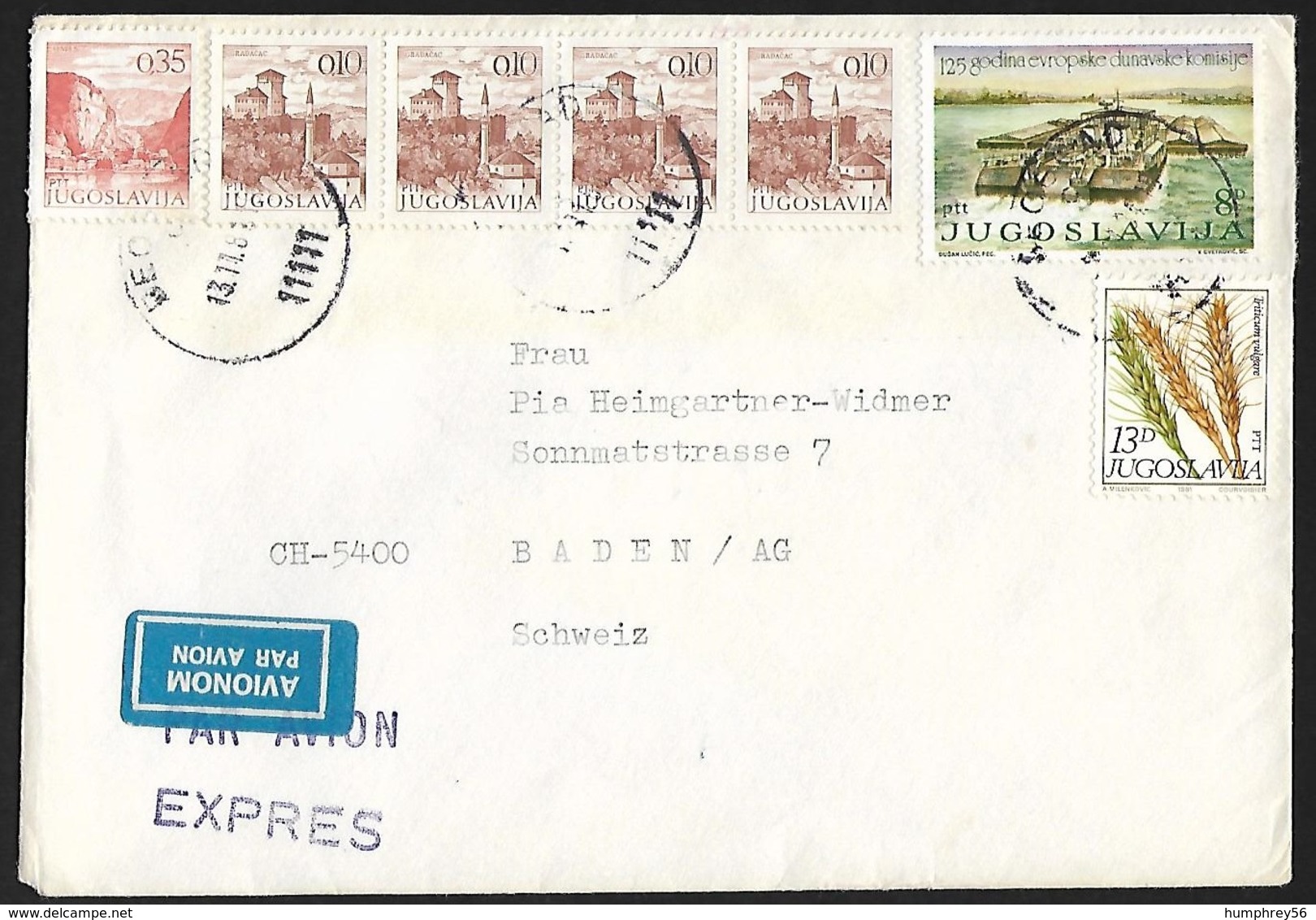 1981 - JUGOSLAVIA - Cover [Air Mail/Express] + BEOGRAD - Lettres & Documents