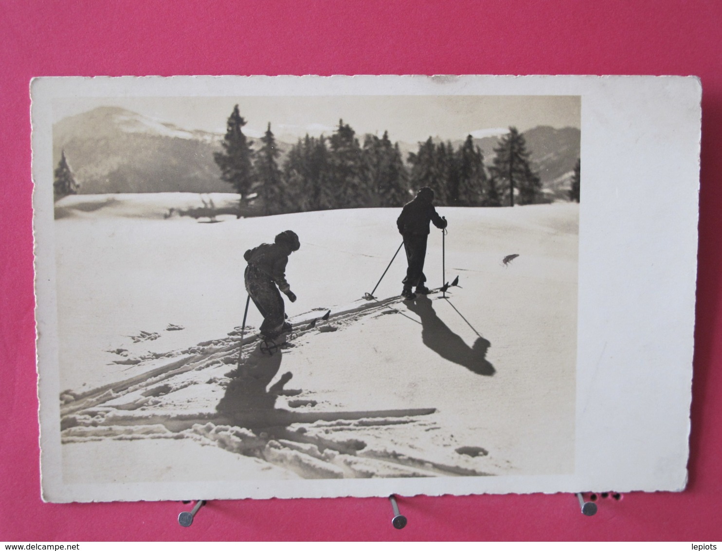 CPA/SM - Sports D'hiver - Ski - Enfant - 1937 - Scans Recto-verso - Sport Invernali