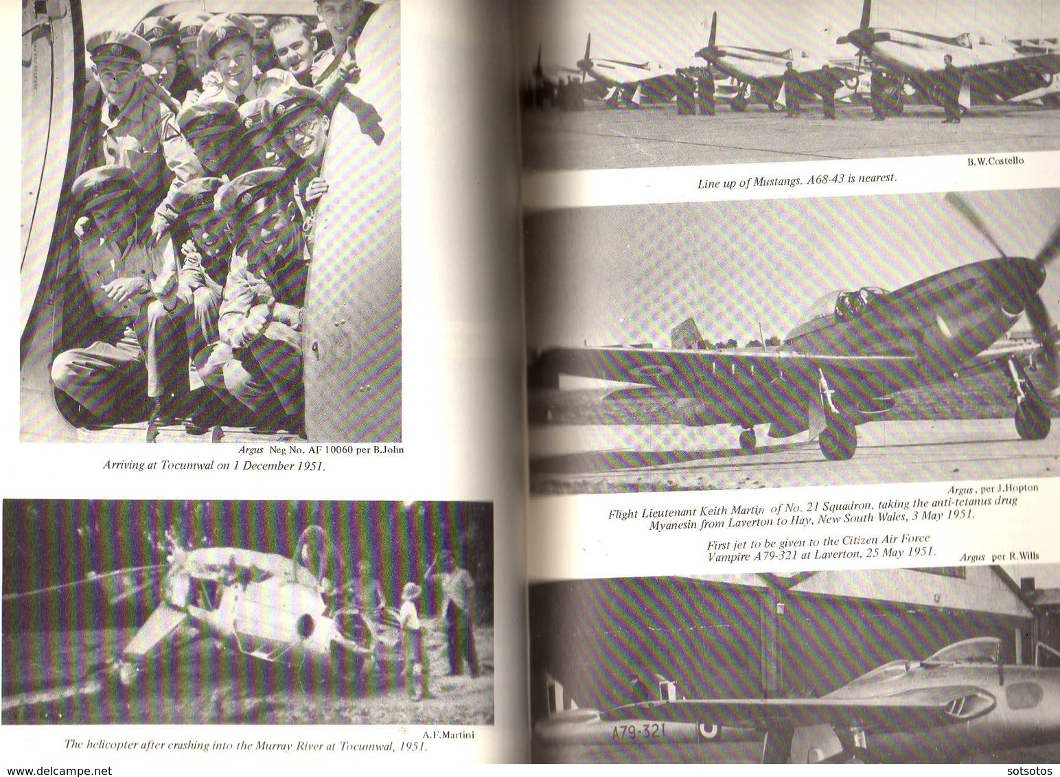 DEMON to VAMPIRE: the STORY of No 21 (City of Melbourne) SQUADRON, Squadron Leader W.H.Brook RAAFAR - 344 pgs – many pho