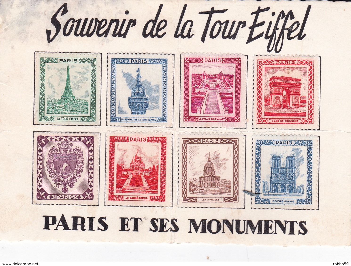 France Souvenir De La Toure Eiffel Paris Et Ses Monuments - Other & Unclassified