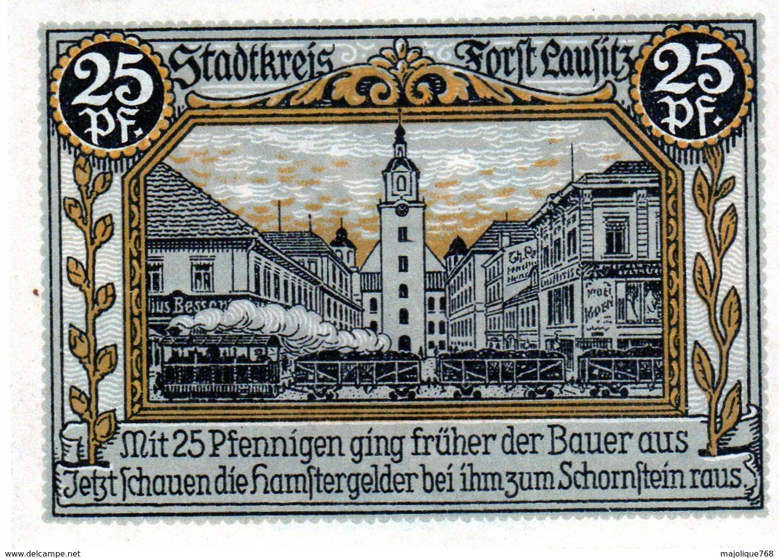 Billet De Nécessité Allemand De 25 Pfennig 1921 - - Administration De La Dette