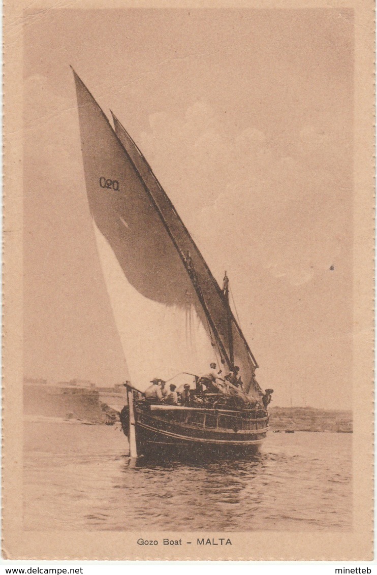 Malte  Gozo Boat (timbrée) - Malte