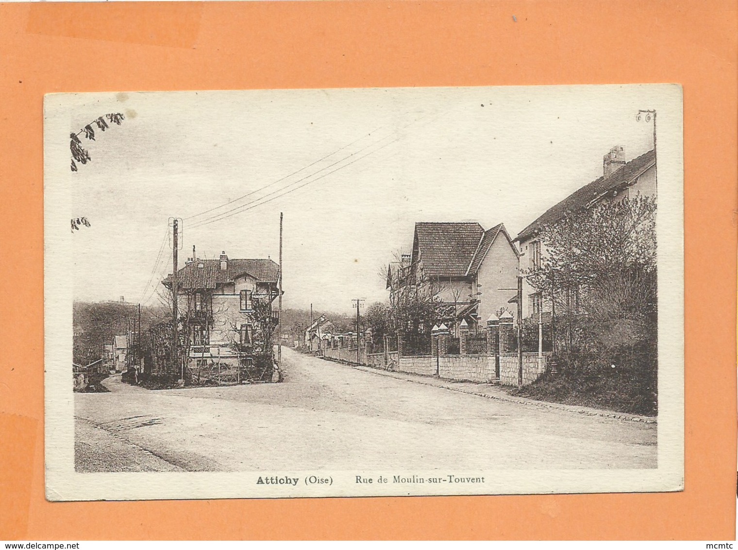 CPA Abîmée  - Attichy  -(Oise) -  Rue De Moulin Sous Touvent - Attichy