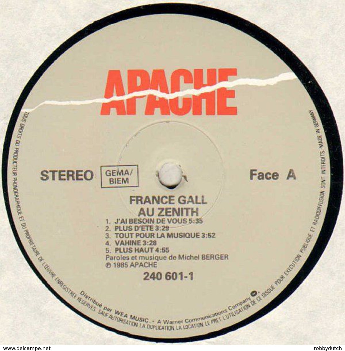 * 2LP* France Gall - Au Zenith - Disco, Pop