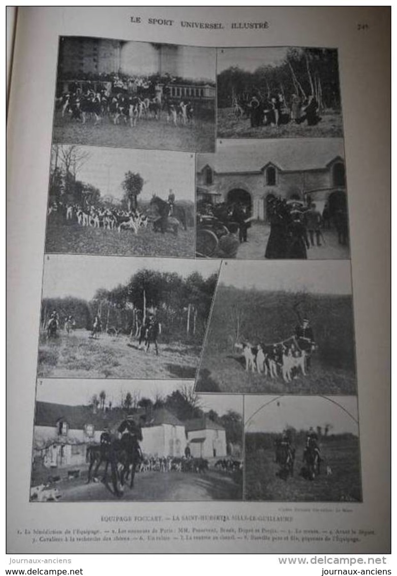 1902 SILLE LE GUILLAUME EQUIPAGE FOCCART - HARAS DE VOISINS COMTE DE FELS - LES GRIVES - ASCENTION DU TITAN BALLON GAZ - 1900 - 1949