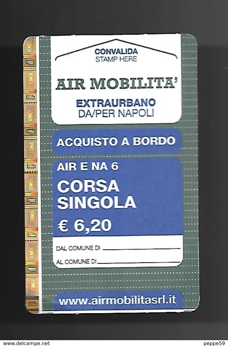 Biglietto Autobus Italia - AIR Extraurbano NA 6 Da Euro 6.20 Aquisto A Bordo - Europa