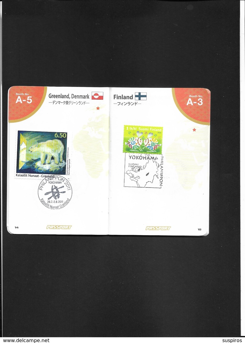 PASSAPORTO PHILANNIPON 2011 WITH 56 COUNTRIES !!!!!!!!!!!!!!!!!!!!