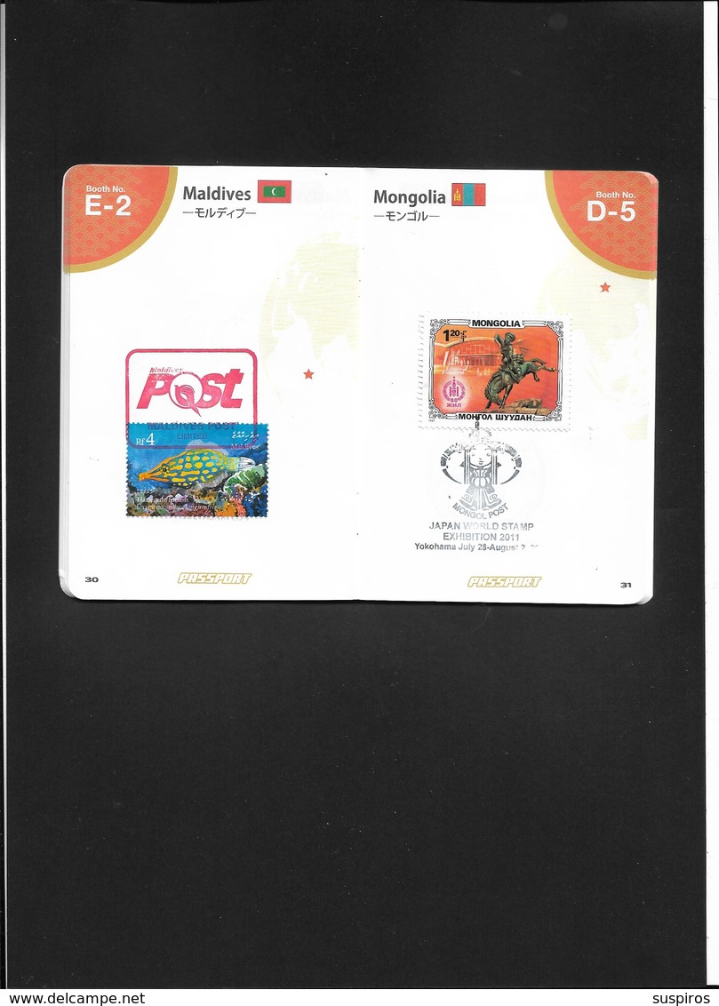 PASSAPORTO PHILANNIPON 2011 WITH 56 COUNTRIES !!!!!!!!!!!!!!!!!!!!