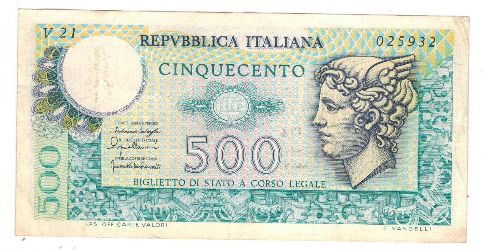 Italy 500 Lire, 1976 , XF. - 500 Lire