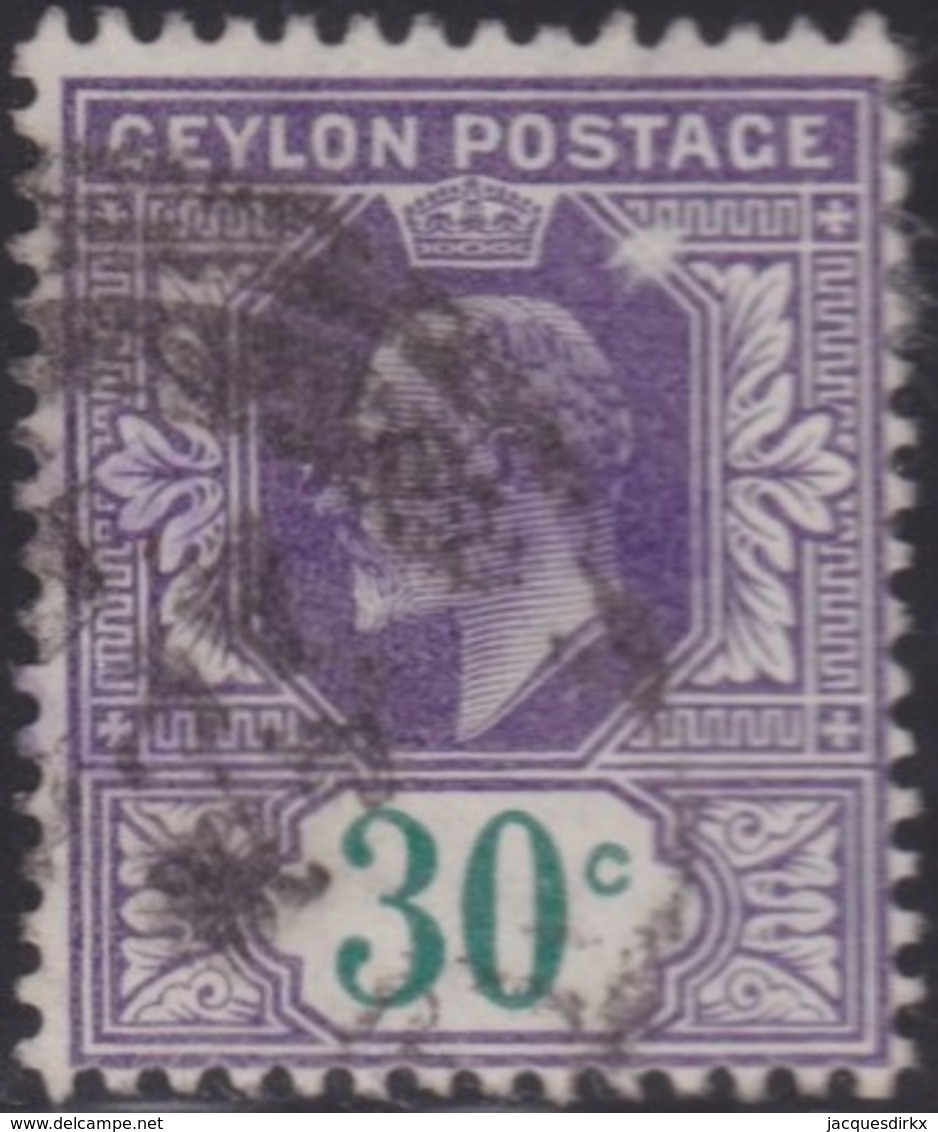 Ceylon      .   SG      .    273      .   O      .       Cancelled      .   /    .   Gebruikt - Ceylon (...-1947)