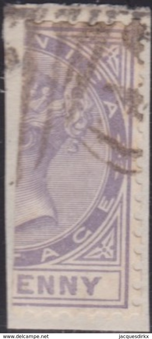 Dominica      .   SG      .    Half Stamp  Piece     .   O      .       Cancelled      .   /    .   Gebruikt - Dominica (...-1978)