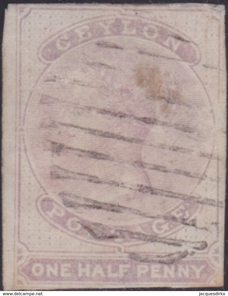 Ceylon      .   SG      .    17  Minor Thin Spot  (2 Scans)      .   O      .       Cancelled      .   /    .   Gebruikt - Ceylon (...-1947)