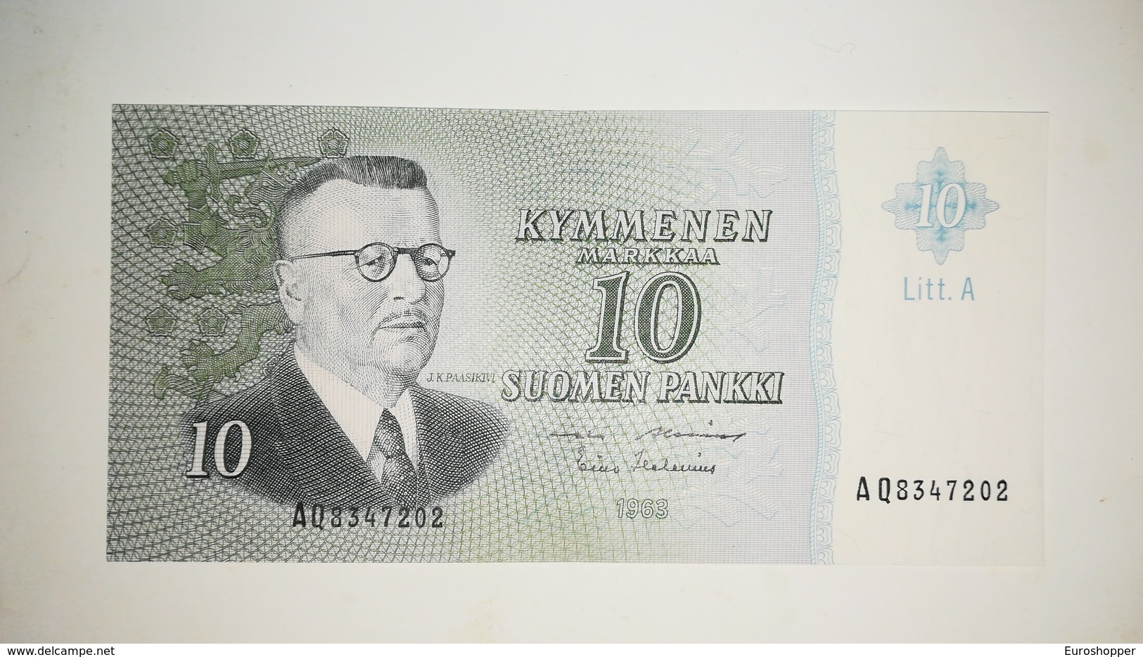 Finland 10 Markka 1963 Litt.A UNC - Finlande