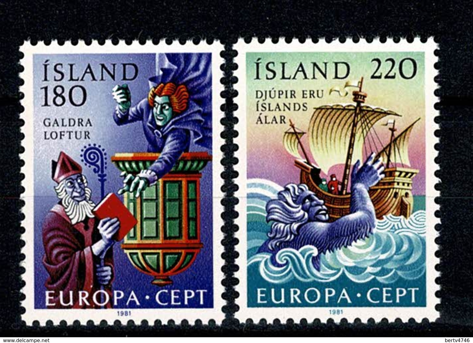 Island 1981 EUROPA Yv  518/19**, Mi 565/66**,  MNH - Neufs