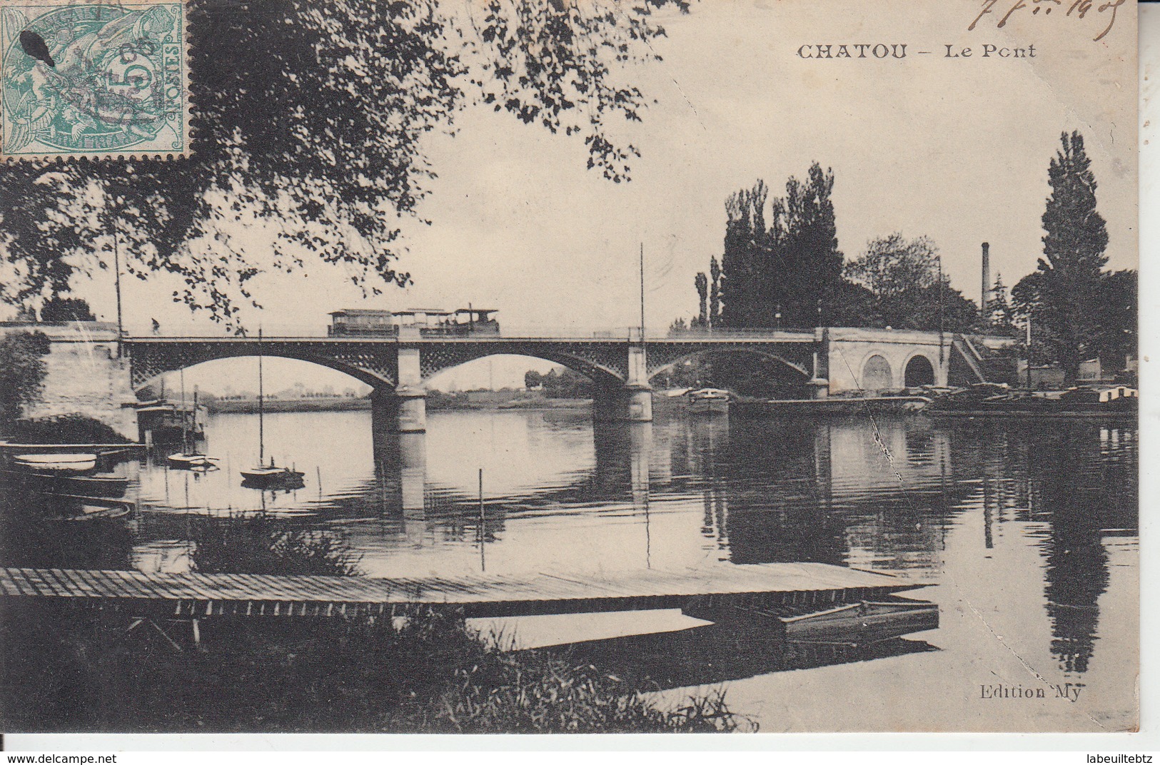 CHATOU - 2 Cartes - Voiles Et Pont  PRIX FIXE - Chatou