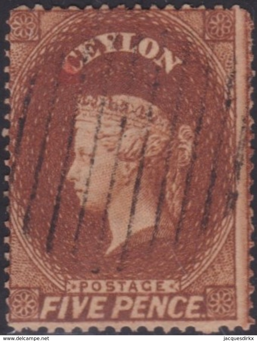 Ceylon      .   SG      .    22         .   O      .       Cancelled      .   /    .   Gebruikt - Ceylon (...-1947)