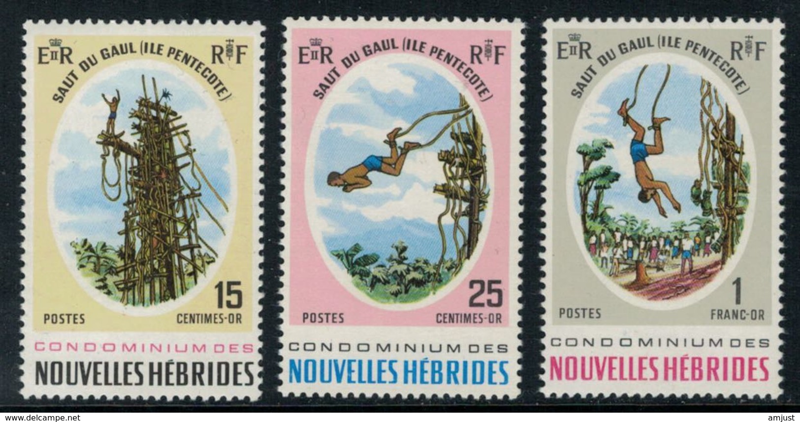 Nouvelles Hébrides // 1960-1980 // 1969 // Le Saut Du Gaul Timbres Neufs** MNH No. Y&T 286-288 - Neufs